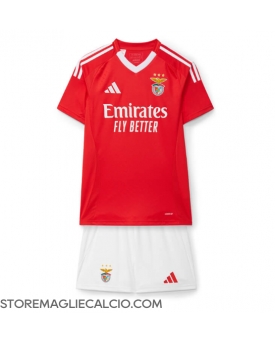 Benfica Maglia Gara Casa Repliche 2024-25 Bambino Maniche Corte